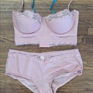 Anthropologie bra & panty set